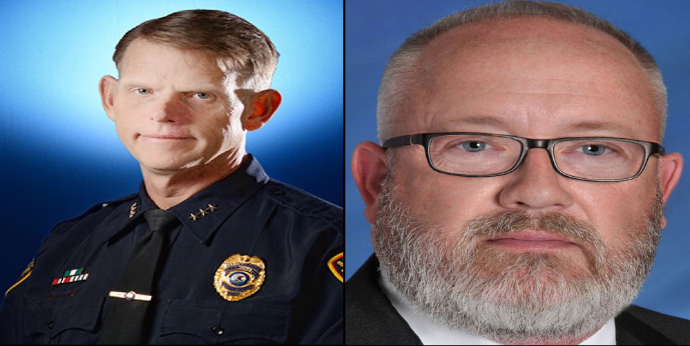 Interim-BPD Police Chief Gregg Scott (Left); City Manager Tim Gleason (Right)