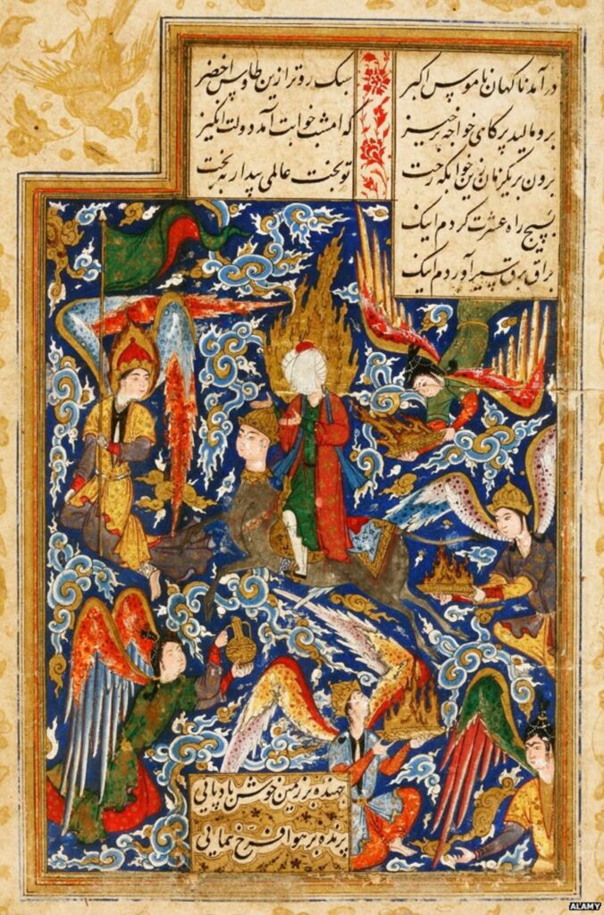 Ascension of the Prophet Muhammad, first half of the 16th century